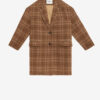 Limiza Checkered Wool Coat Limiza Checkered Wool Coat