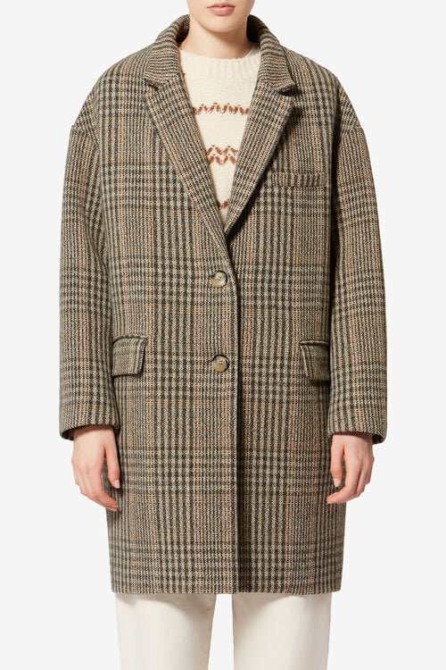 Limizia Prince-Of-Wales Check Virgin Wool Coat Limizia Prince-Of-Wales Check Virgin Wool Coat