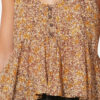 Lirhetta Strappy Printed Organic Cotton Voile Top