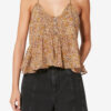 Lirhetta Strappy Printed Organic Cotton Voile Top