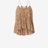 Lirhetta Strappy Printed Organic Cotton Voile Top