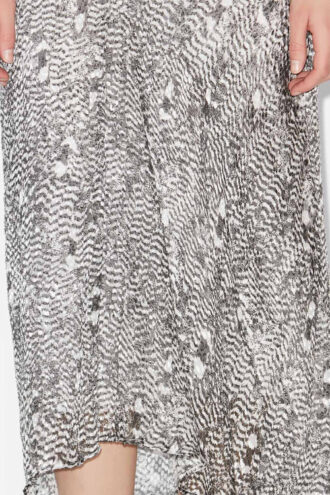 Lisanne Burnout Velvet Midi Skirt Lisanne Burnout Velvet Midi Skirt