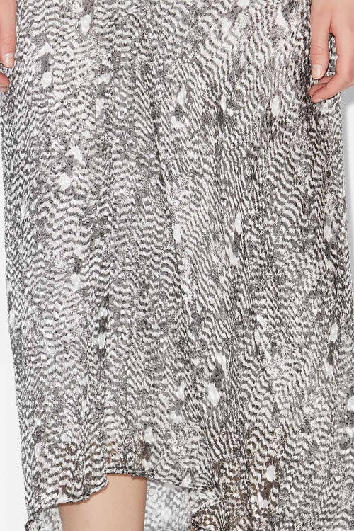 Lisanne Burnout Velvet Midi Skirt Lisanne Burnout Velvet Midi Skirt