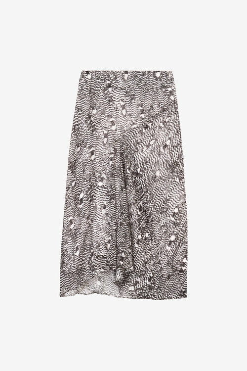 Lisanne Burnout Velvet Midi Skirt Lisanne Burnout Velvet Midi Skirt