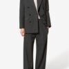 Lisetta Virgin Wool Tennis Stripe Suit Pants