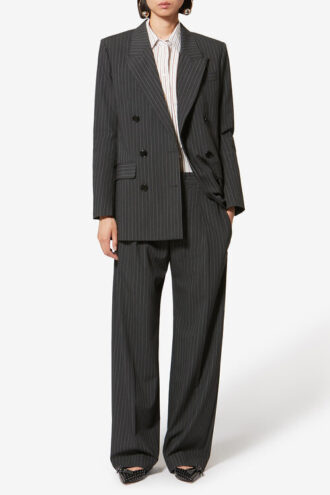 Lisetta Virgin Wool Tennis Stripe Suit Pants Lisetta Virgin Wool Tennis Stripe Suit Pants