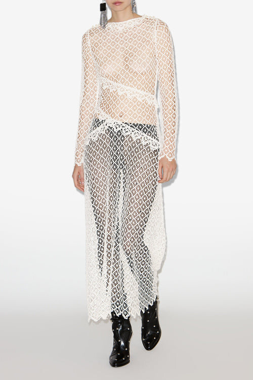 Lisia Long Sheer Lace Dress Lisia Long Sheer Lace Dress