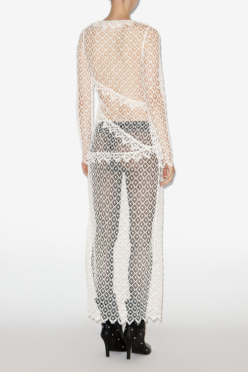 Lisia Long Sheer Lace Dress Lisia Long Sheer Lace Dress