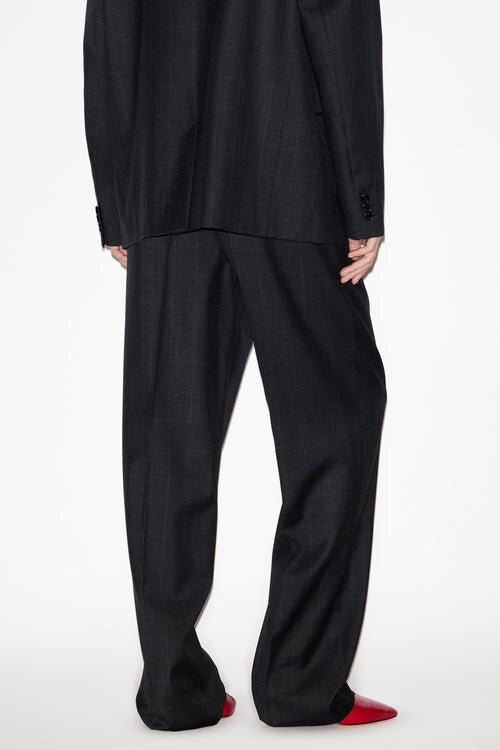Liska Pleated Glen Plaid Wool Pants Liska Pleated Glen Plaid Wool Pants
