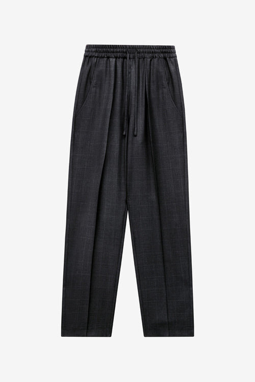 Liska Pleated Glen Plaid Wool Pants Liska Pleated Glen Plaid Wool Pants