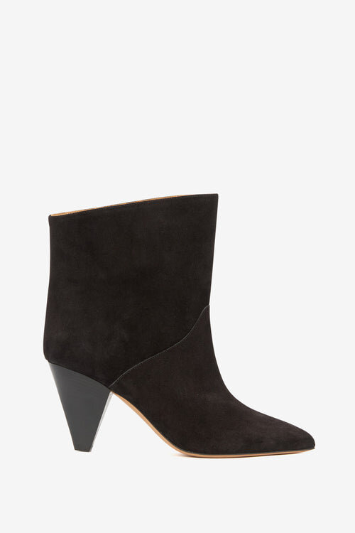 Loline High-Heeled Suede Calfskin Leather Boots Loline High-Heeled Suede Calfskin Leather Boots