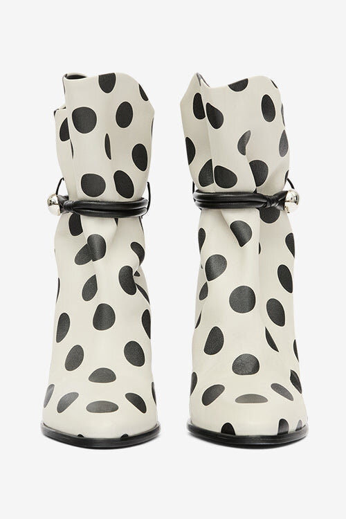 Lolya Polka Dot Leather Ankle Boots Lolya Polka Dot Leather Ankle Boots
