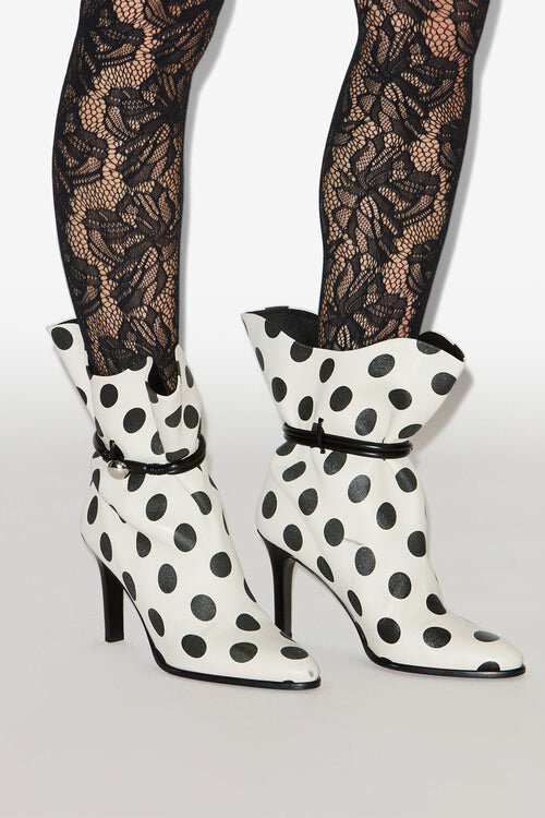 Lolya Polka Dot Leather Ankle Boots Lolya Polka Dot Leather Ankle Boots