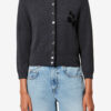 Lona Two-Toned Cotton and Wool Cardigan Lona Two-Toned Cotton and Wool Cardigan