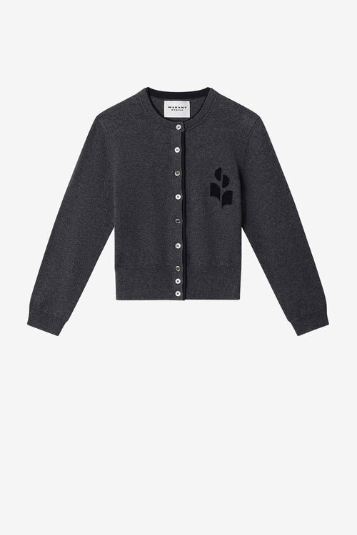 Lona Two-Toned Cotton and Wool Cardigan Lona Two-Toned Cotton and Wool Cardigan