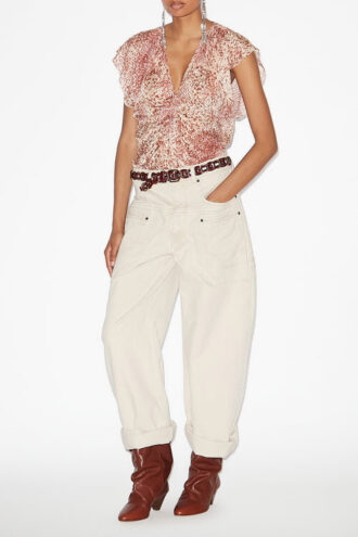 Lonea Flowing Burnout Velvet Top Lonea Flowing Burnout Velvet Top