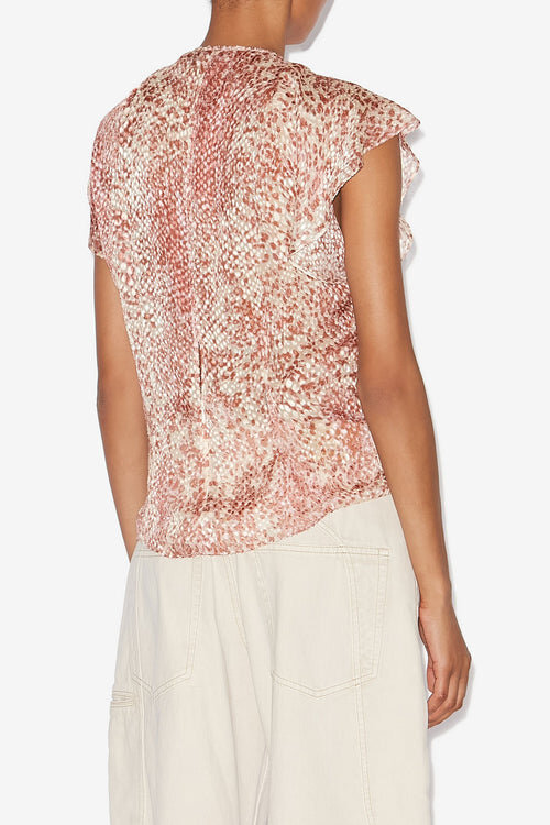 Lonea Flowing Burnout Velvet Top Lonea Flowing Burnout Velvet Top