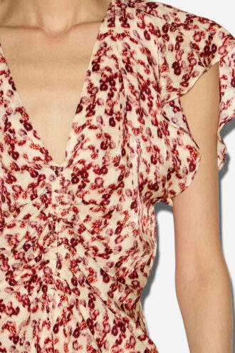 Lonea Flowing Patterned Jacquard Top Lonea Flowing Patterned Jacquard Top