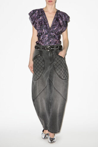 Lonea Printed Flowing Top Lonea Printed Flowing Top