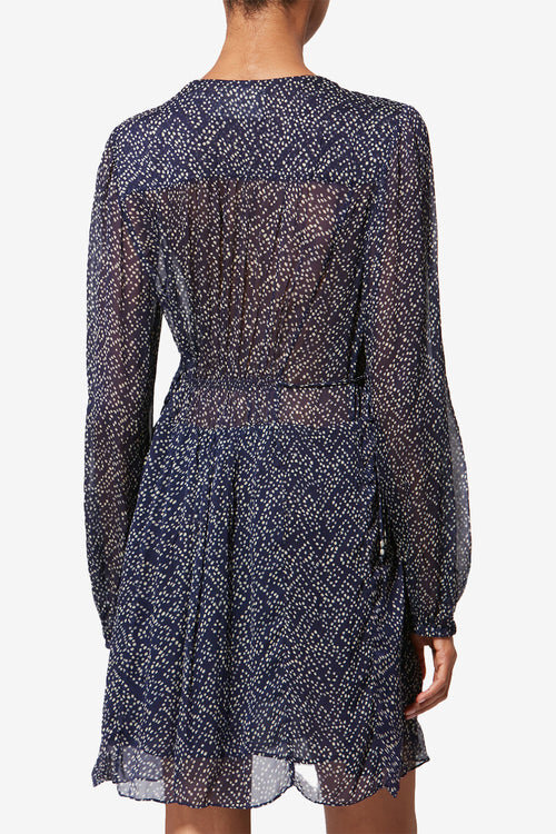 Loriena Short Printed Muslin Dress Loriena Short Printed Muslin Dress