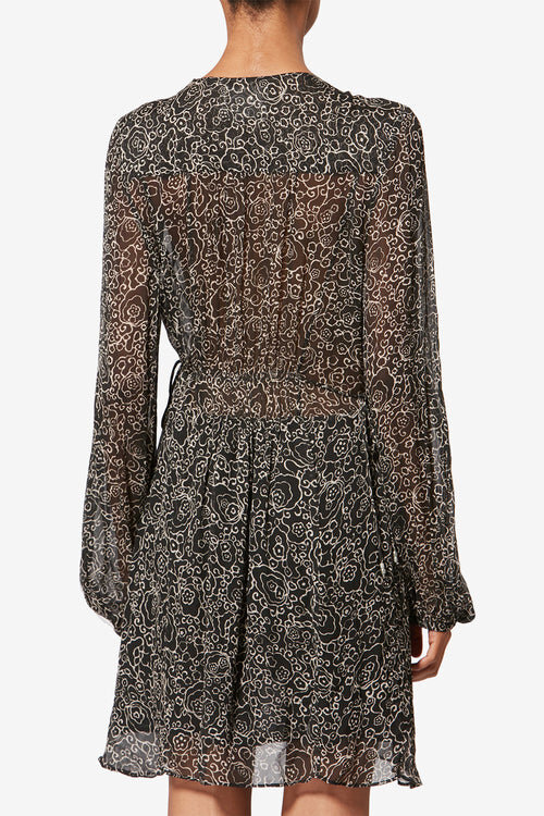 Loriena Short Printed Muslin Dress Loriena Short Printed Muslin Dress