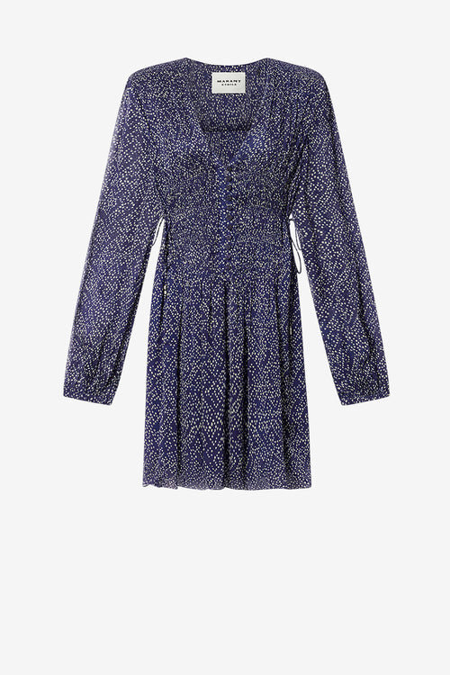 Loriena Short Printed Muslin Dress Loriena Short Printed Muslin Dress