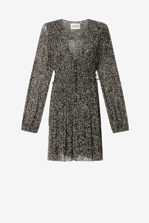 Loriena Short Printed Muslin Dress Loriena Short Printed Muslin Dress