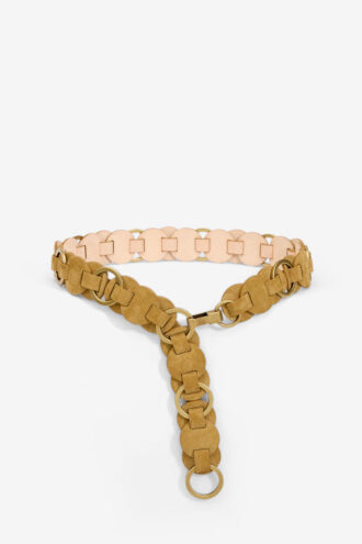Lota Belt Interlaced with Rings and Suede Leather Lota Belt Interlaced with Rings and Suede Leather