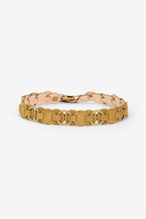 Lota Belt Interlaced with Rings and Suede Leather Lota Belt Interlaced with Rings and Suede Leather