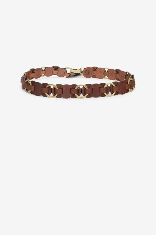 Lota Leather Belt with Rings Lota Leather Belt with Rings