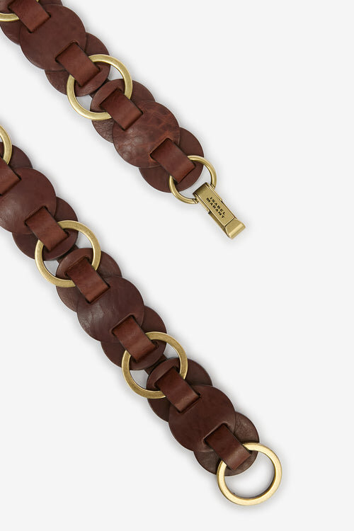 Lota Leather Belt with Rings Lota Leather Belt with Rings