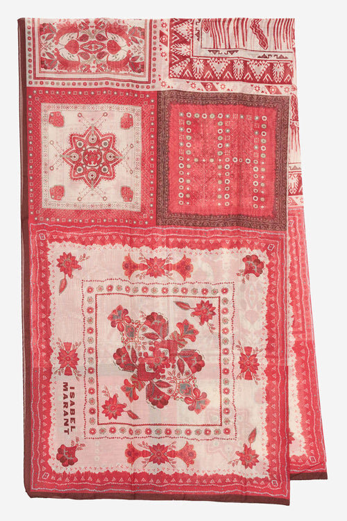 Luana Cotton and Silk Bandana Print Pareo Luana Cotton and Silk Bandana Print Pareo