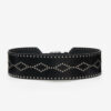 Lucie Wide Studded Leather Belt