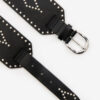 Lucie Wide Studded Leather Belt