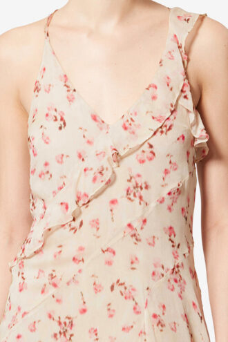 luxie long printed muslin dress with thin straps 2 330x495 - Luxie Long Printed Muslin Dress with Thin Straps