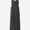 Luxie Long Printed Muslin Dress with Thin Straps Luxie Long Printed Muslin Dress with Thin Straps