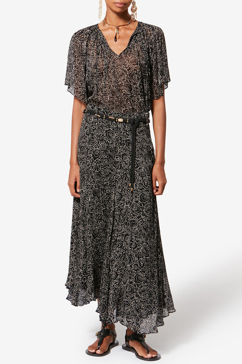 Lycia Printed Muslin Skirt Lycia Printed Muslin Skirt