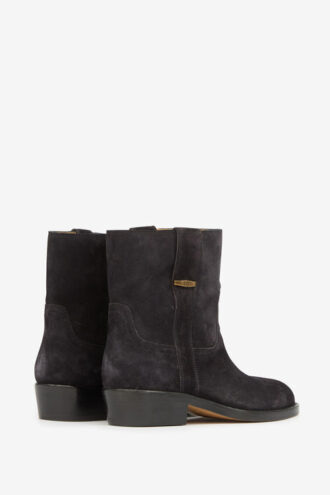 Lylie Camargue Boots in Suede Calfskin Leather Lylie Camargue Boots in Suede Calfskin Leather