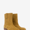 Lylie Camargue Boots in Suede Calfskin Leather