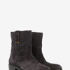 Lylie Camargue Boots in Suede Calfskin Leather