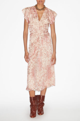 Lyndsay Burnout Velvet Midi Dress Lyndsay Burnout Velvet Midi Dress