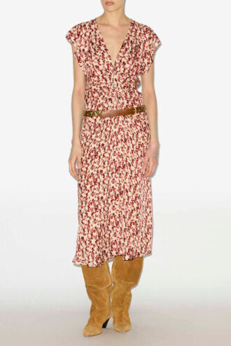 Lyndsay Patterned Jacquard Midi Dress Lyndsay Patterned Jacquard Midi Dress