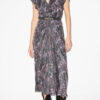 Lyndsay Printed Gathered Midi Dress Lyndsay Printed Gathered Midi Dress