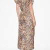 Lyndsay Printed Gathered Midi Dress Lyndsay Printed Gathered Midi Dress