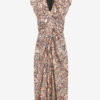 Lyndsay Printed Gathered Midi Dress Lyndsay Printed Gathered Midi Dress