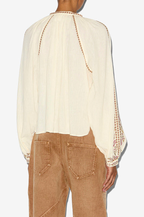 Lynne Embroidered Gauze Blouse Lynne Embroidered Gauze Blouse