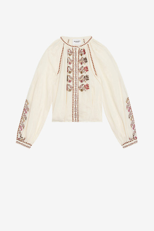 Lynne Embroidered Gauze Blouse Lynne Embroidered Gauze Blouse