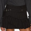 Maddy Virgin Wool Tennis Stripe Mini Skirt Maddy Virgin Wool Tennis Stripe Mini Skirt