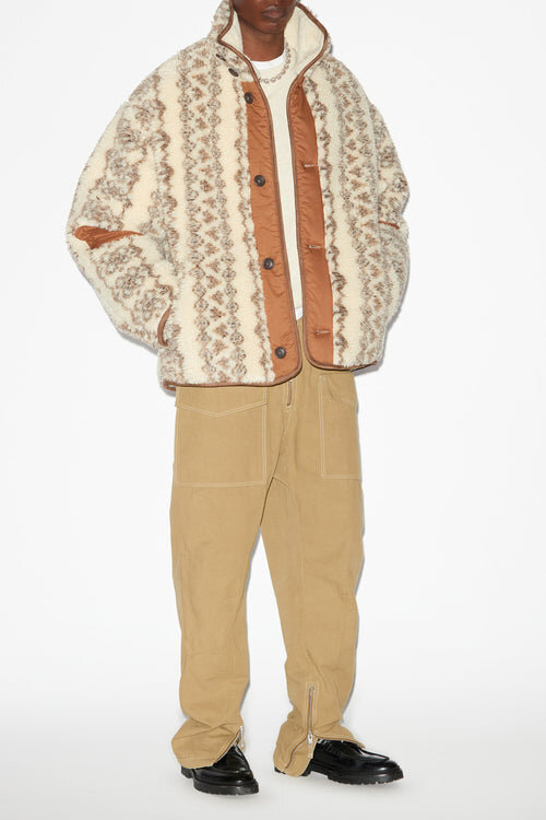 Madeo Reversible Printed Shearling Style Coat Madeo Reversible Printed Shearling Style Coat
