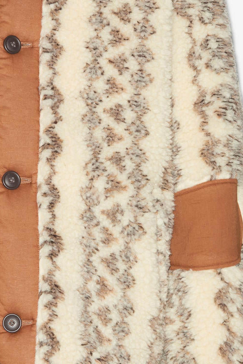 Madeo Reversible Printed Shearling Style Coat Madeo Reversible Printed Shearling Style Coat